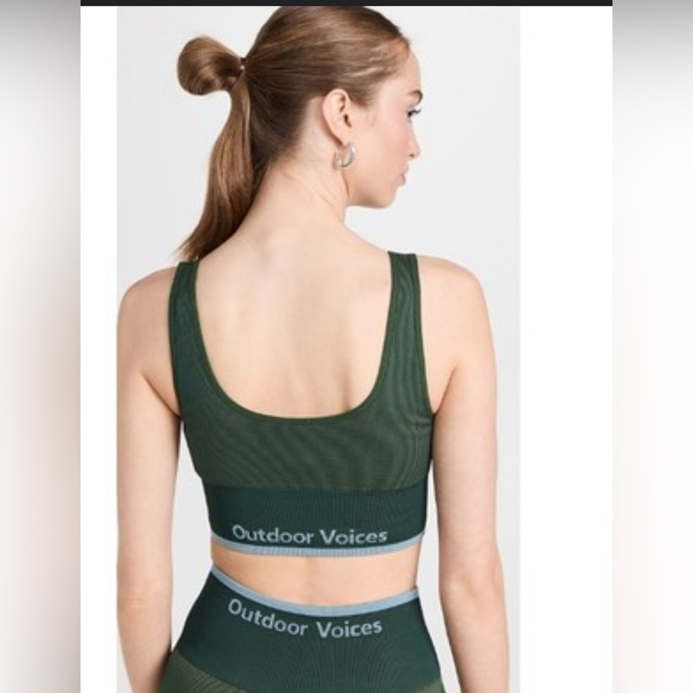 Outdoor Voices SeamlessRib bra Square Neck Bra